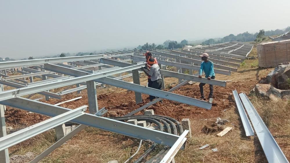 Gadewadi solar farm construction